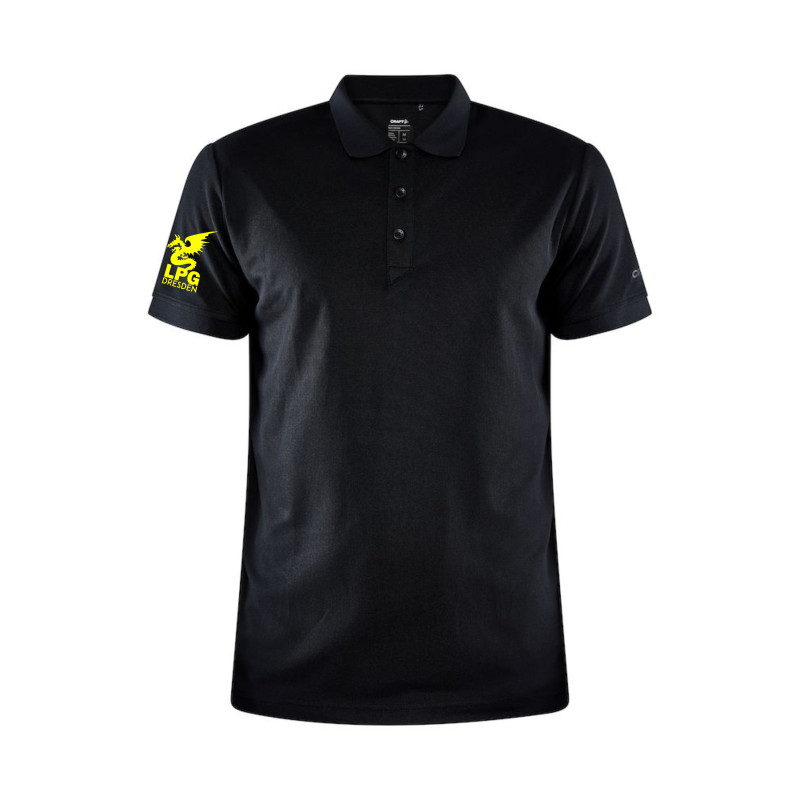 LPG Polohemd Herren schwarz