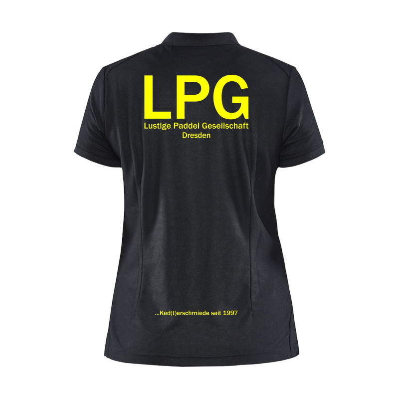 LPG Polohemd Herren schwarz