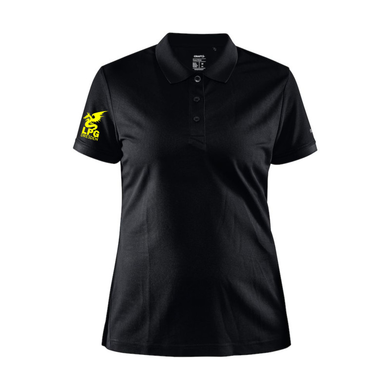 LPG Polohemd Damen schwarz