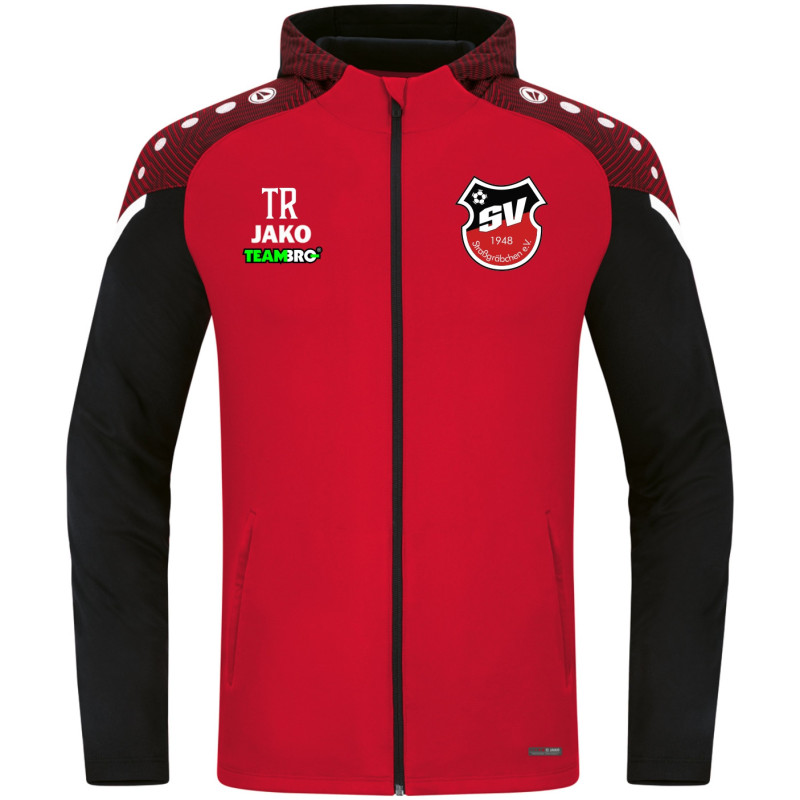 SV Straßgräbchen Herren Kapuzenjacke rot/schwarz