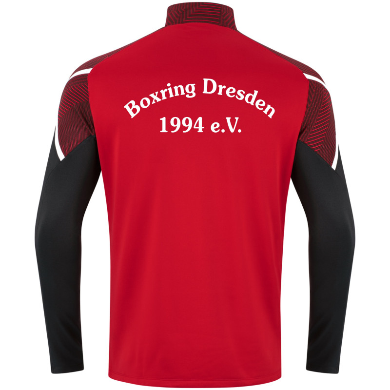 Boxring  Dresden Herren ZipTop rot/schwarz