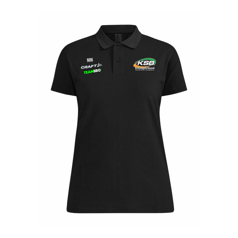 KSB SOE Damen Polo schwarz