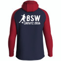 BSW Lausitz Kinder Kapuzenjacke marine/chili rot