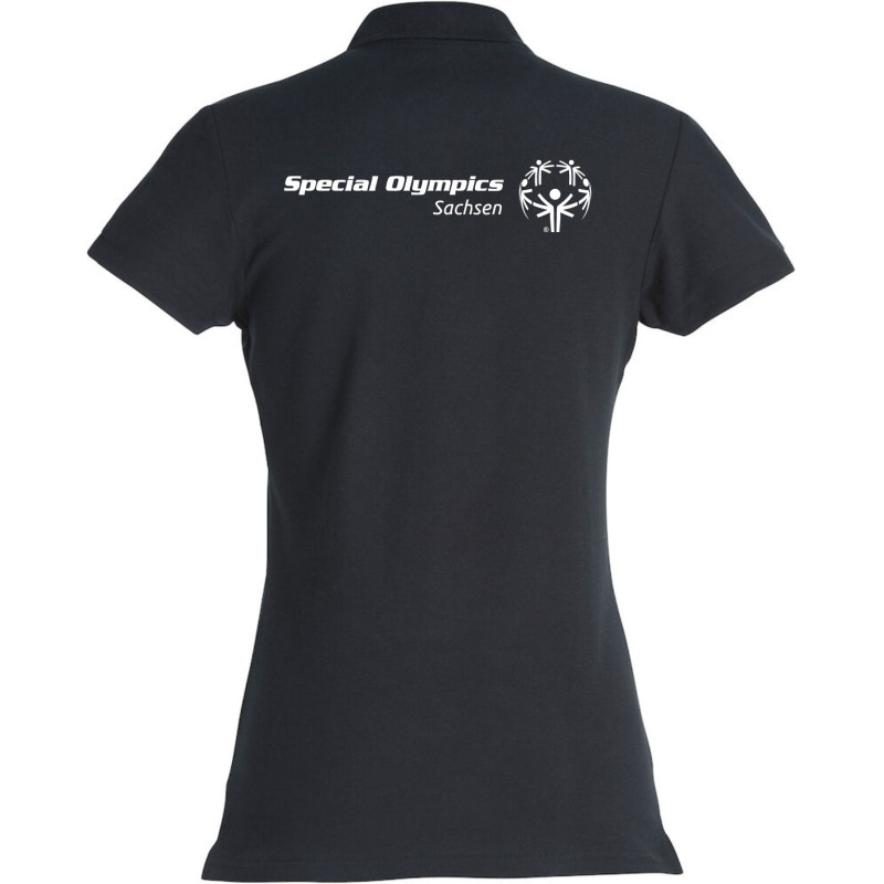 Special Olympics Damen Basic Polo schwarz