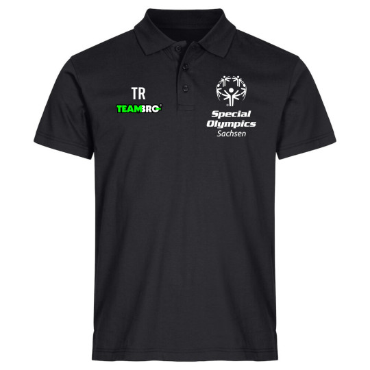 Special Olympics Herren Basic Polo schwarz