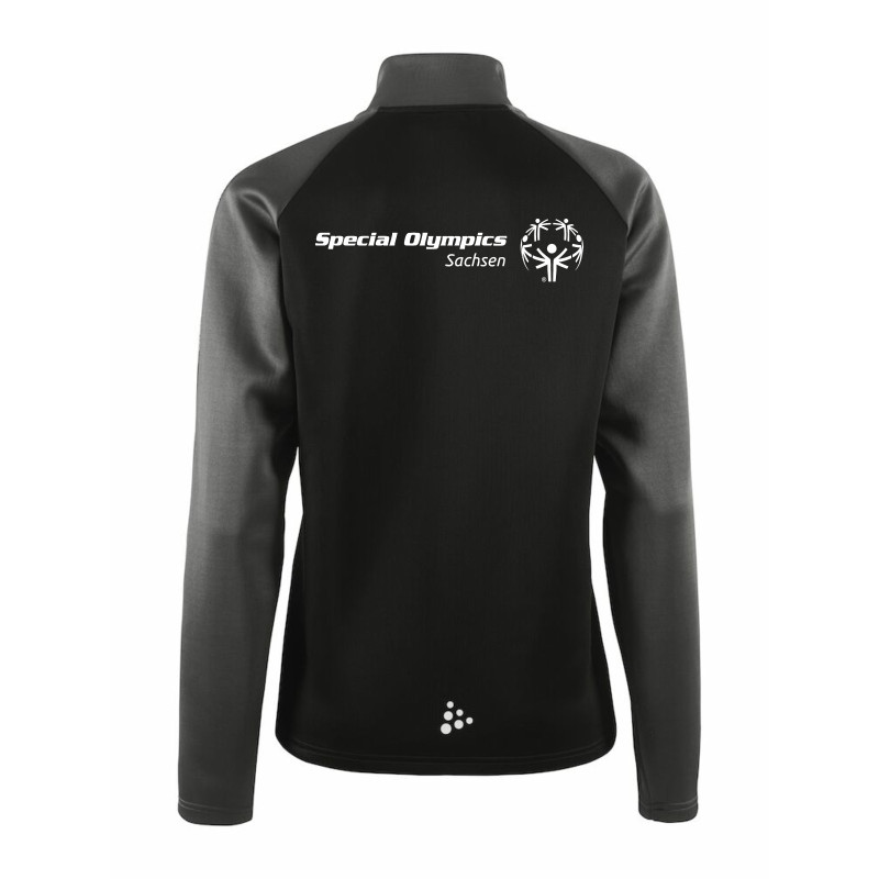 Special Olympics Damen ZipTop schwarz