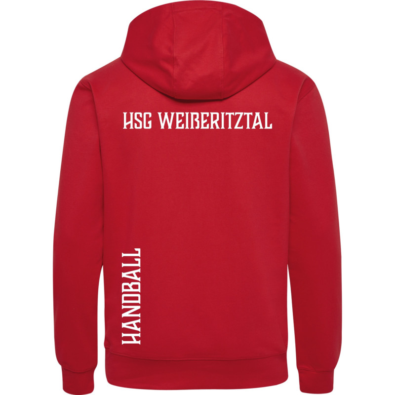 HSG Weißeritztal Unisex Kapuzenjacke rot