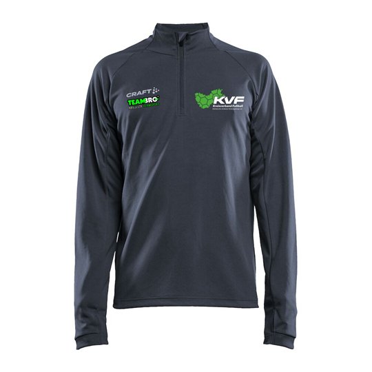 KVF SOE Herren Halfzip grau