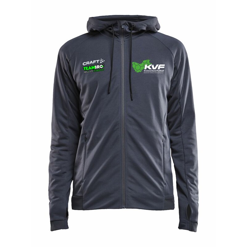 KVF SOE Herren Kapuzenjacke grau