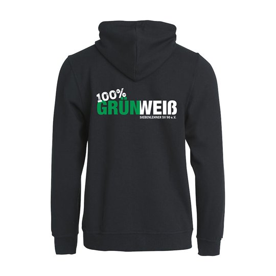 Siebenlehner SV Herren Kapuzenjacke schwarz "Grün Weiß"