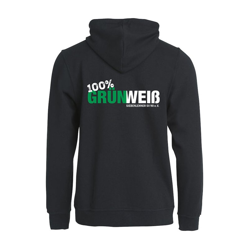 Siebenlehner SV Herren Kapuzenjacke schwarz "Grün Weiß"