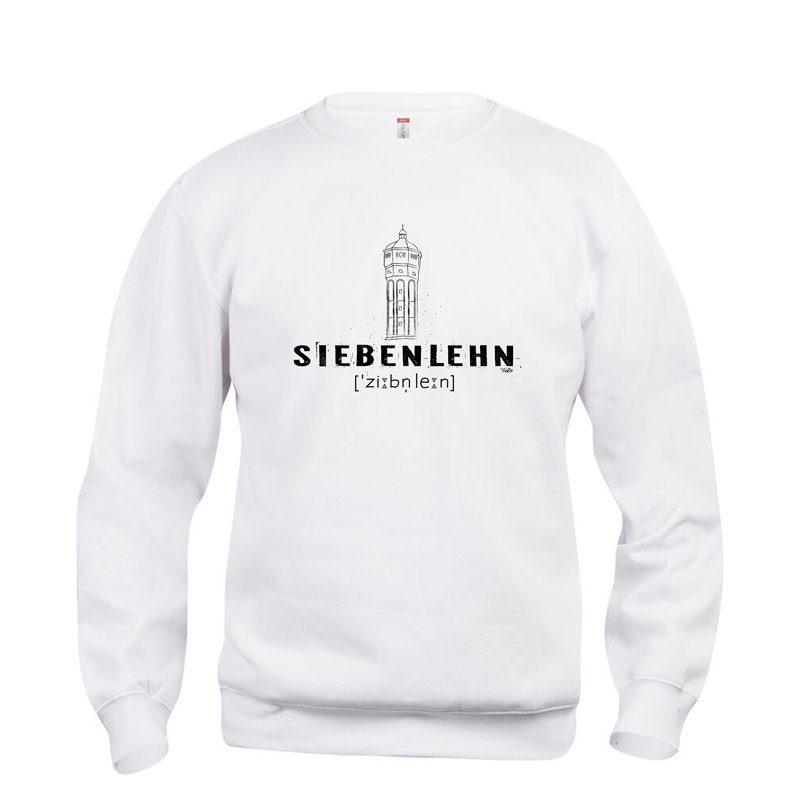Siebenlehner SV Unisex Pullover "Wasserturm Lautschrift"