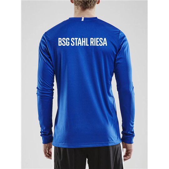 BSG Stahl Riesa Unisex Trainingsshirt Langarm blau