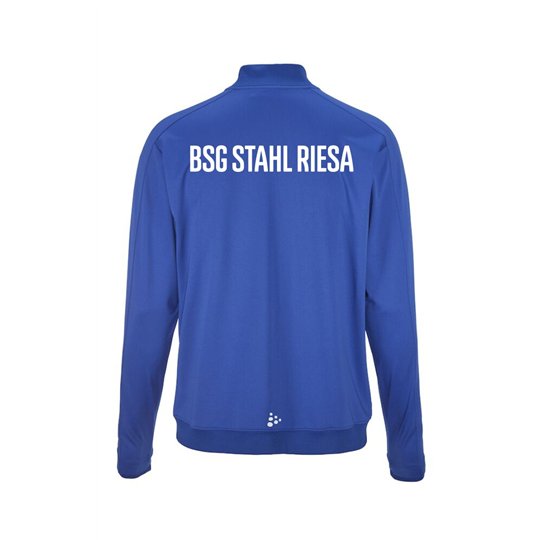 BSG Stahl Riesa Kinder Trainingsjacke blau