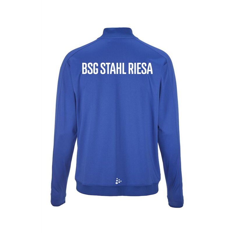 BSG Stahl Riesa Kinder Trainingsjacke blau