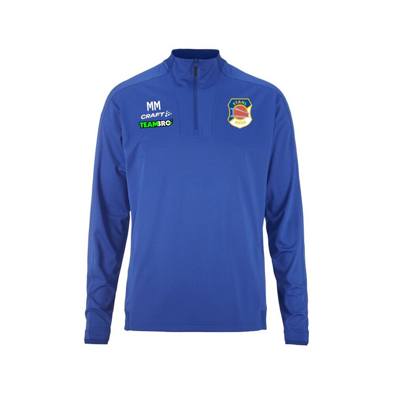 BSG Stahl Riesa Unisex Halfzip blau