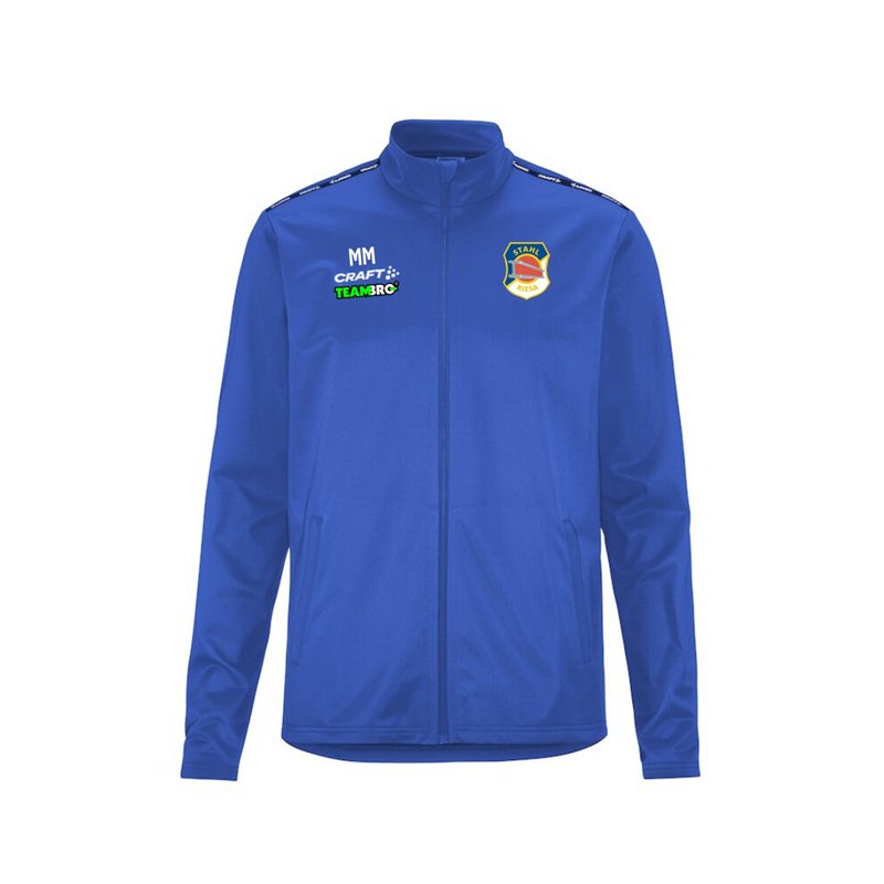 BSG Stahl Riesa Kinder Polyesterjacke blau