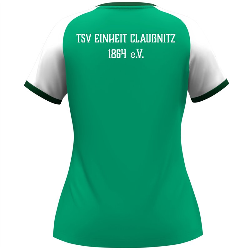 TSV Einheit Claußnitz Frauen T-Shirt grün/weiß