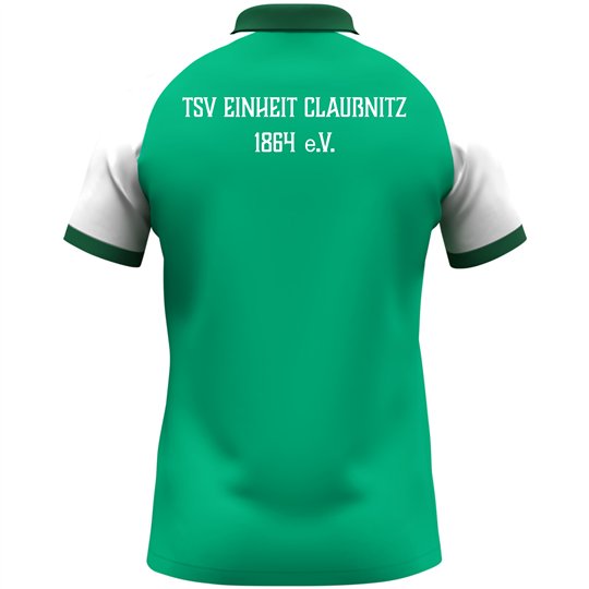 TSV Einheit Claußnitz Unisex Polo grün/weiß