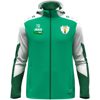 TSV Einheit Claußnitz Kinder Kapuzenjacke grün/weiß