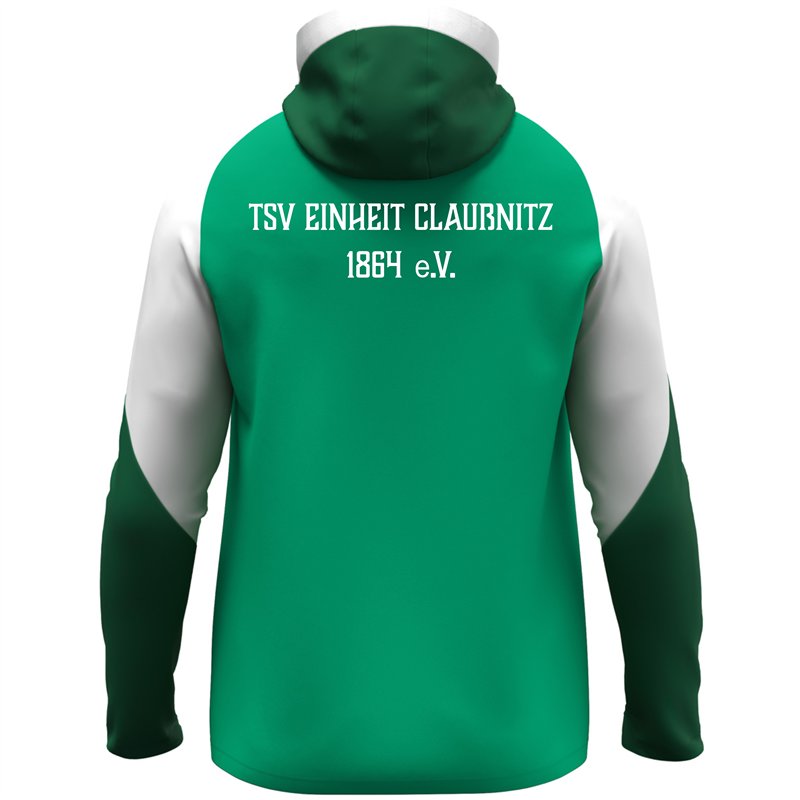 TSV Einheit Claußnitz Kinder Kapuzenjacke grün/weiß