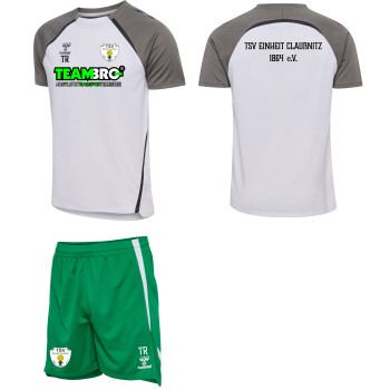 TSV Einheit Claußnitz Unisex Trainingset weiss/grün