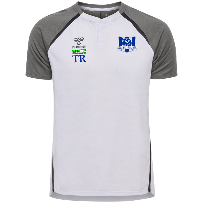 SG Bühlau Unisex Polo weiss/grau