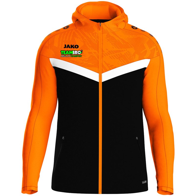 ATV 1848 Hainichen Herren Kapuzenjacke Iconic  schwarz/neonorange