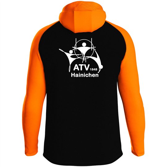 ATV 1848 Hainichen Herren Kapuzenjacke Iconic  schwarz/neonorange