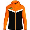 ATV 1848 Hainichen Kinder Kapuzenjacke Iconic  schwarz/neonorange