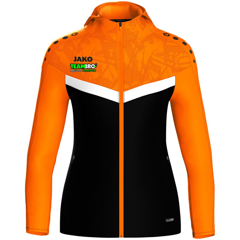 ATV 1848 Hainichen Damen Kapuzenjacke Iconic  schwarz/neonorange