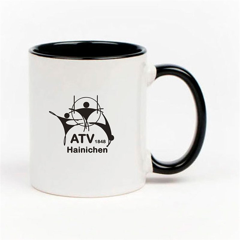 ATV 1848 Hainichen Tasse schwarz/weiss
