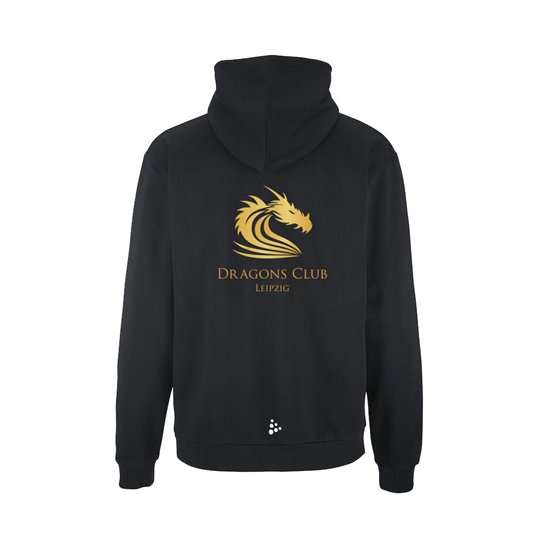 Dragons Club Leipzig Community 2.0 Logo FZ Hoodie M Black