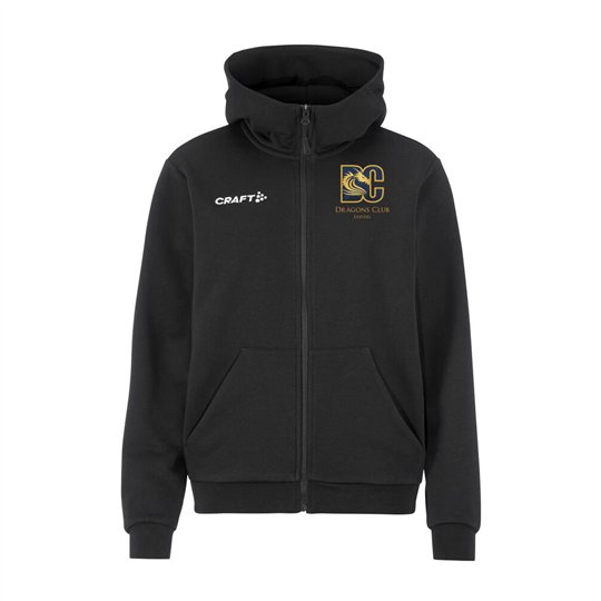 Dragons Club Leipzig Community 2.0 Logo FZ Hoodie W Black