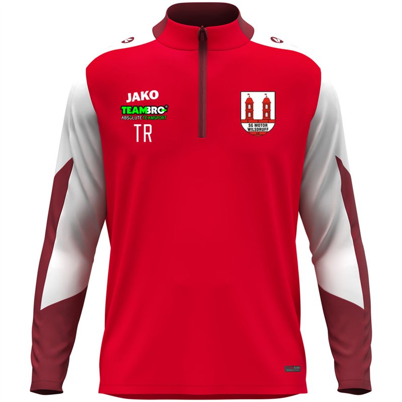 SG Motor Wilsdruff Fußball Zip Top Kinder rot/weiss