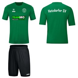 Hetzdorfer SV Kinder Trainingset Small grün/schwarz