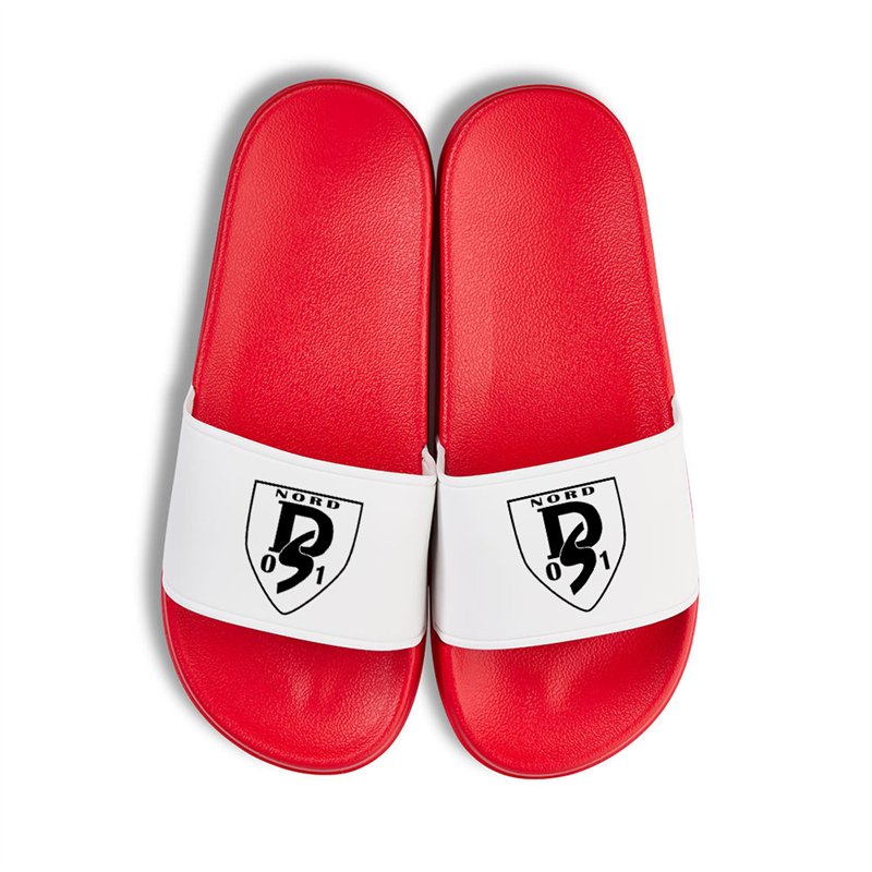 Sportfreunde 01 Handball Badelatschen mit Logo rot