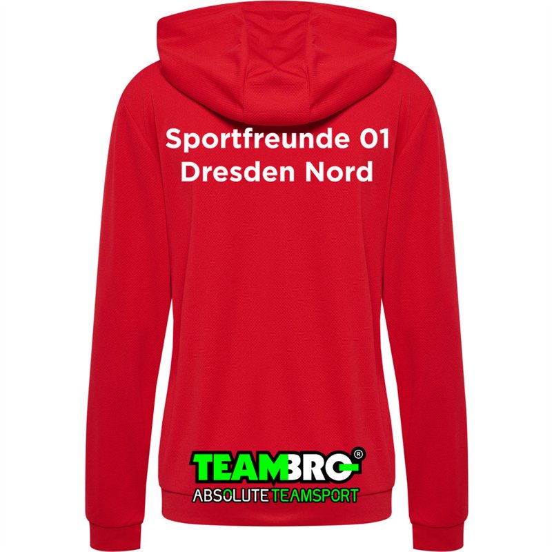 Sportfreunde 01 Handball Kapuzenjacke Damen rot