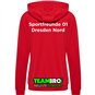 Sportfreunde 01 Handball Kapuzenjacke Damen rot