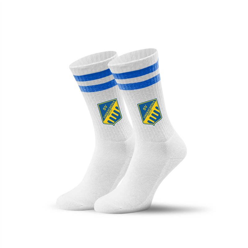 SV Oberschöna Socken weiss/blau