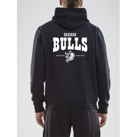 VKD Drachenboot Hoodie Herren schwarz